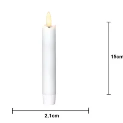 Antikljus LED Äkta vax 2-pack Flamme 15 cm