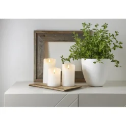 Blockljus Flamme Rustic LED