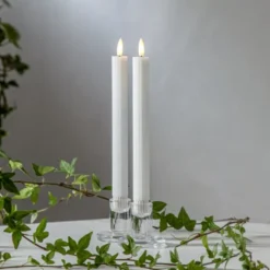 Flamme stripe LED Antikljus 2-pack