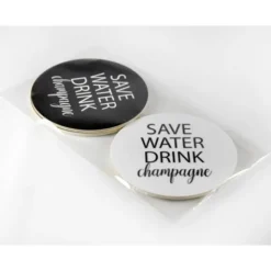 Glasunderlägg 4-pack, Save water