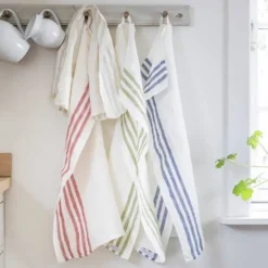 Kökshandduk i linne Diagonal 2-pack
