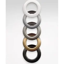 Öljett Plast 28mm 10-Pack Silver