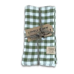 Misty square linneservett 4-pack