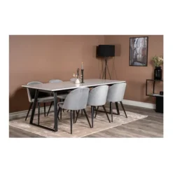 Velvet matstol 2-pack