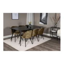 Velvet matstol 2-pack
