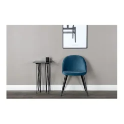 Velvet matstol 2-pack